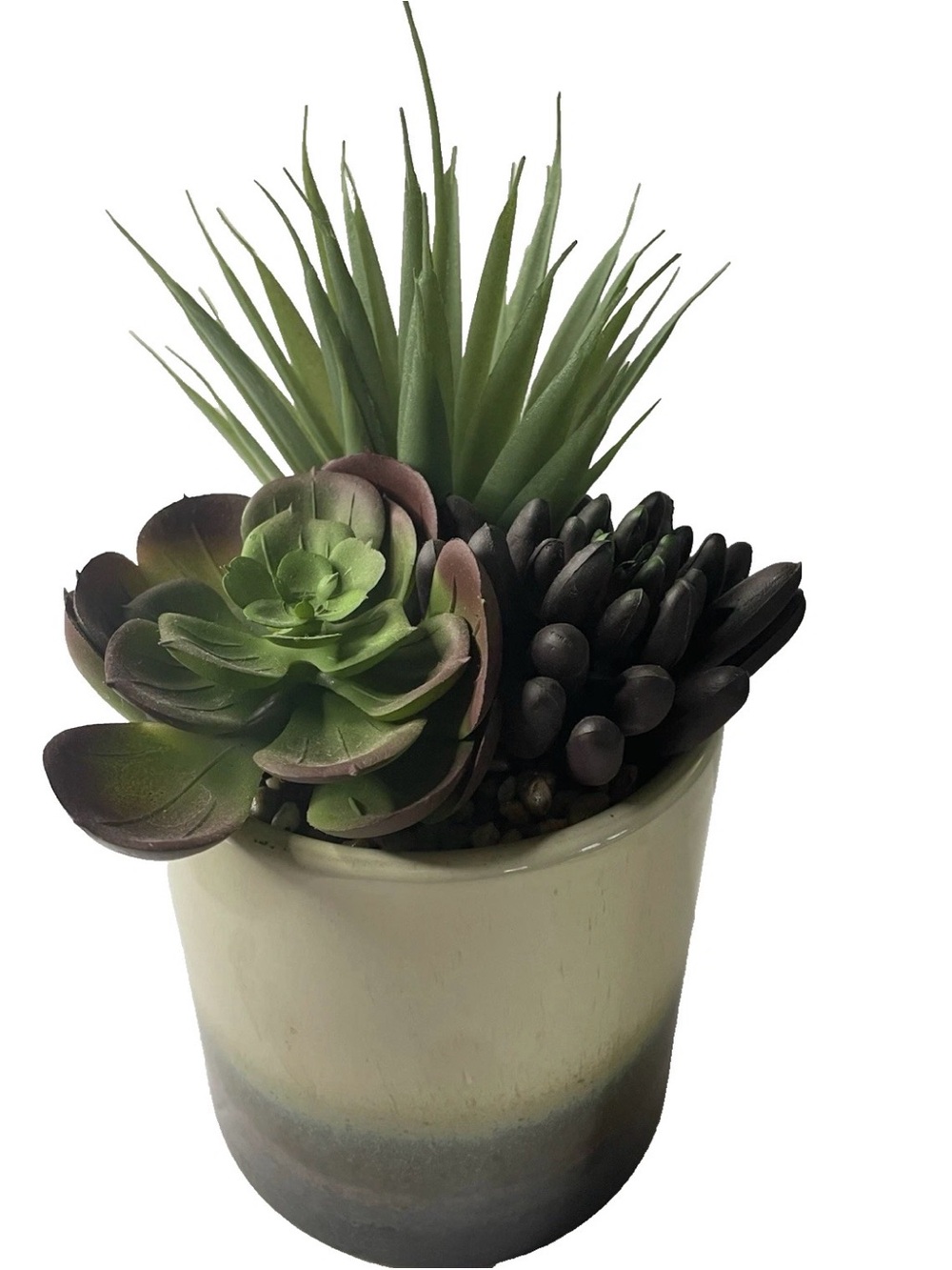 Mainstays 7.4" Mixed Artificial Succulent Arrangement in Ceramic Planter